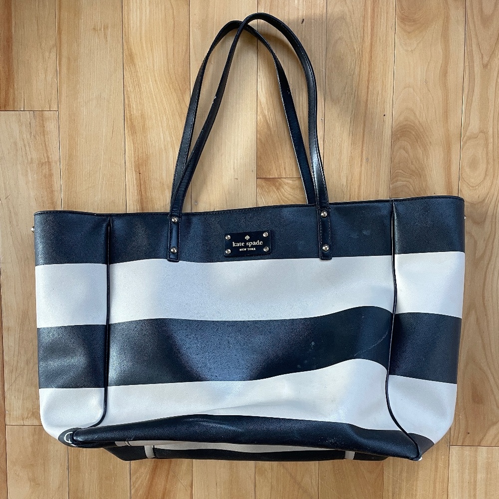 Kate Spade Black and Tan Tote  Bag